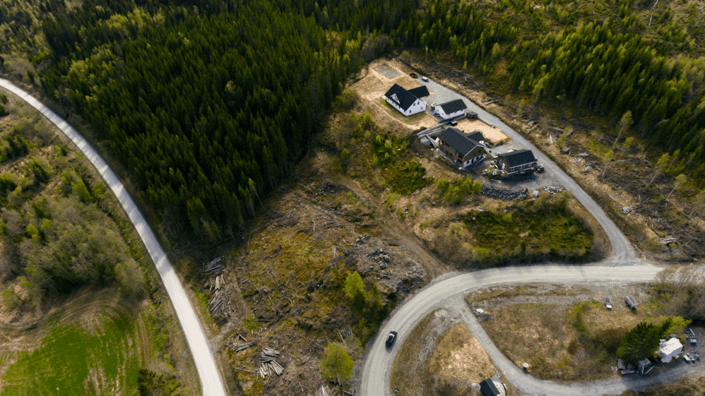 Boligfeltet retning sør-vest